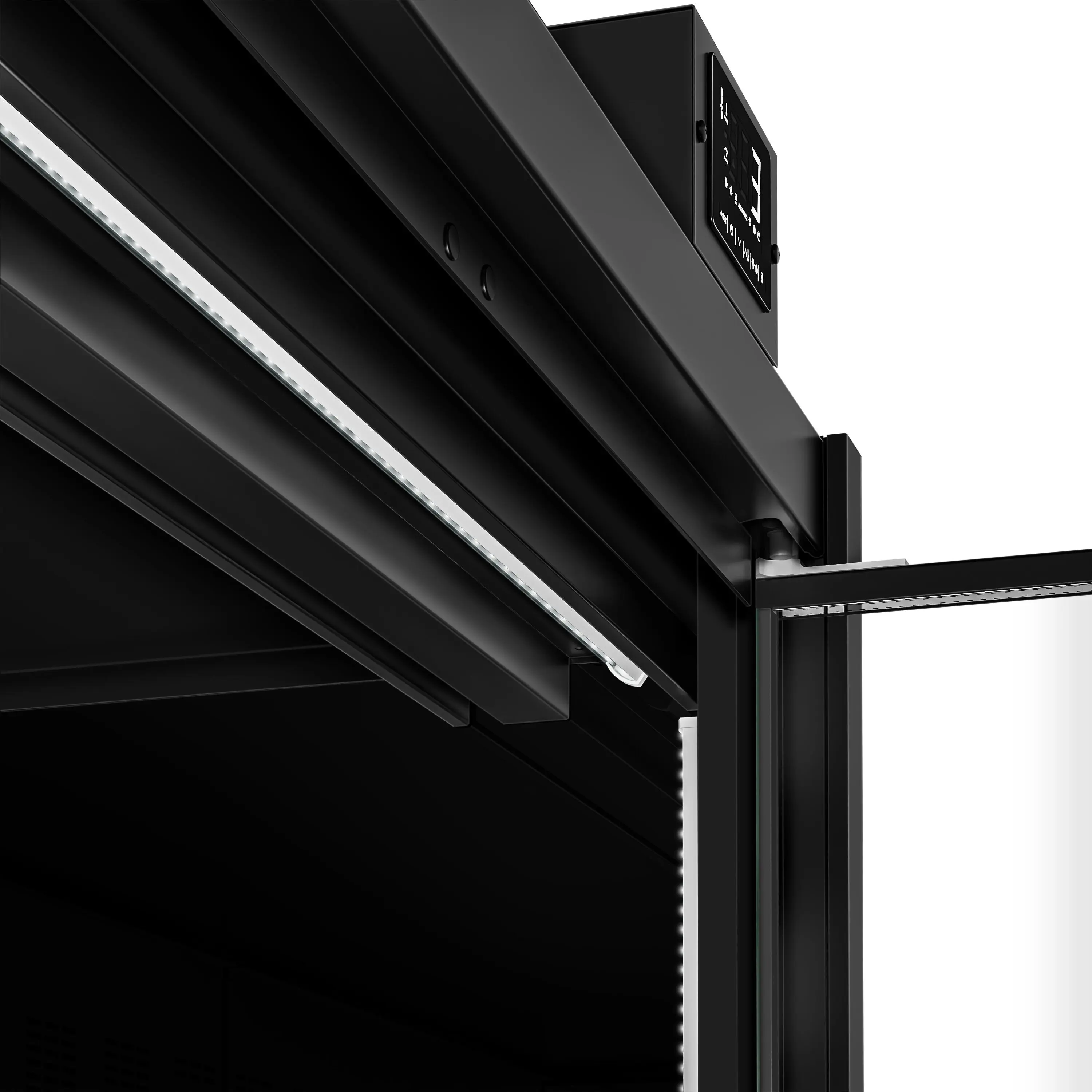 Холодильная витрина для магазина GGM Gastro WKRA18 (Black) - 8