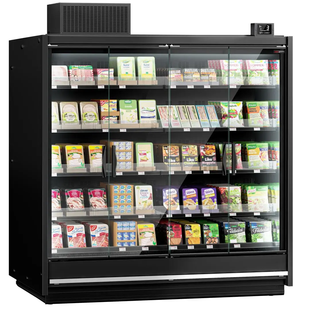 Холодильная витрина для магазина GGM Gastro WKRA18 (Black)