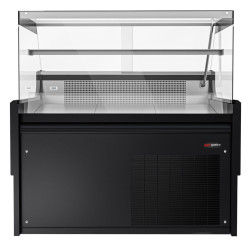 Холодильная витрина для мяса GGM Gastro KFTH128 (Black) Thumb