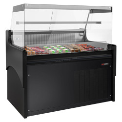 Холодильная витрина для мяса GGM Gastro KFTH128 (Black)