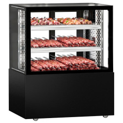 Холодильная витрина для мяса GGM Gastro KTFG107SM (Black)
