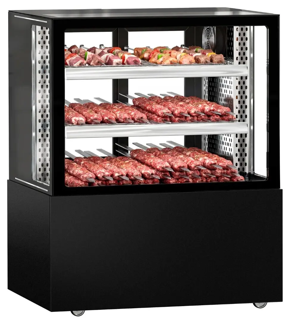 Холодильная витрина для мяса GGM Gastro KTFG107SM (Black)