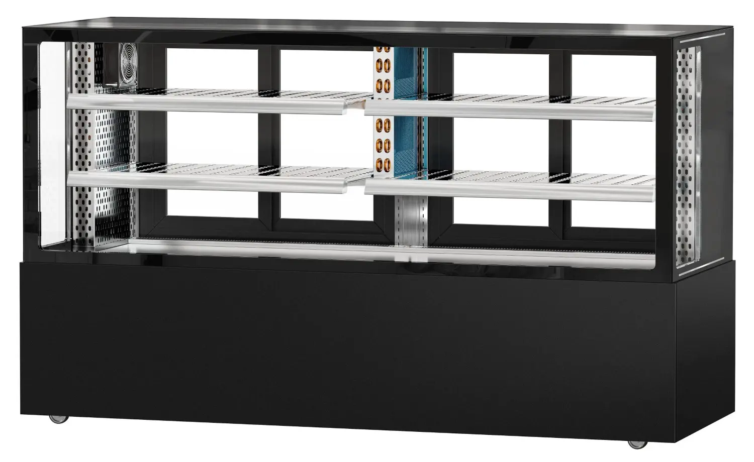 Холодильная витрина для мяса GGM Gastro KTFG207SM (Black) - 4