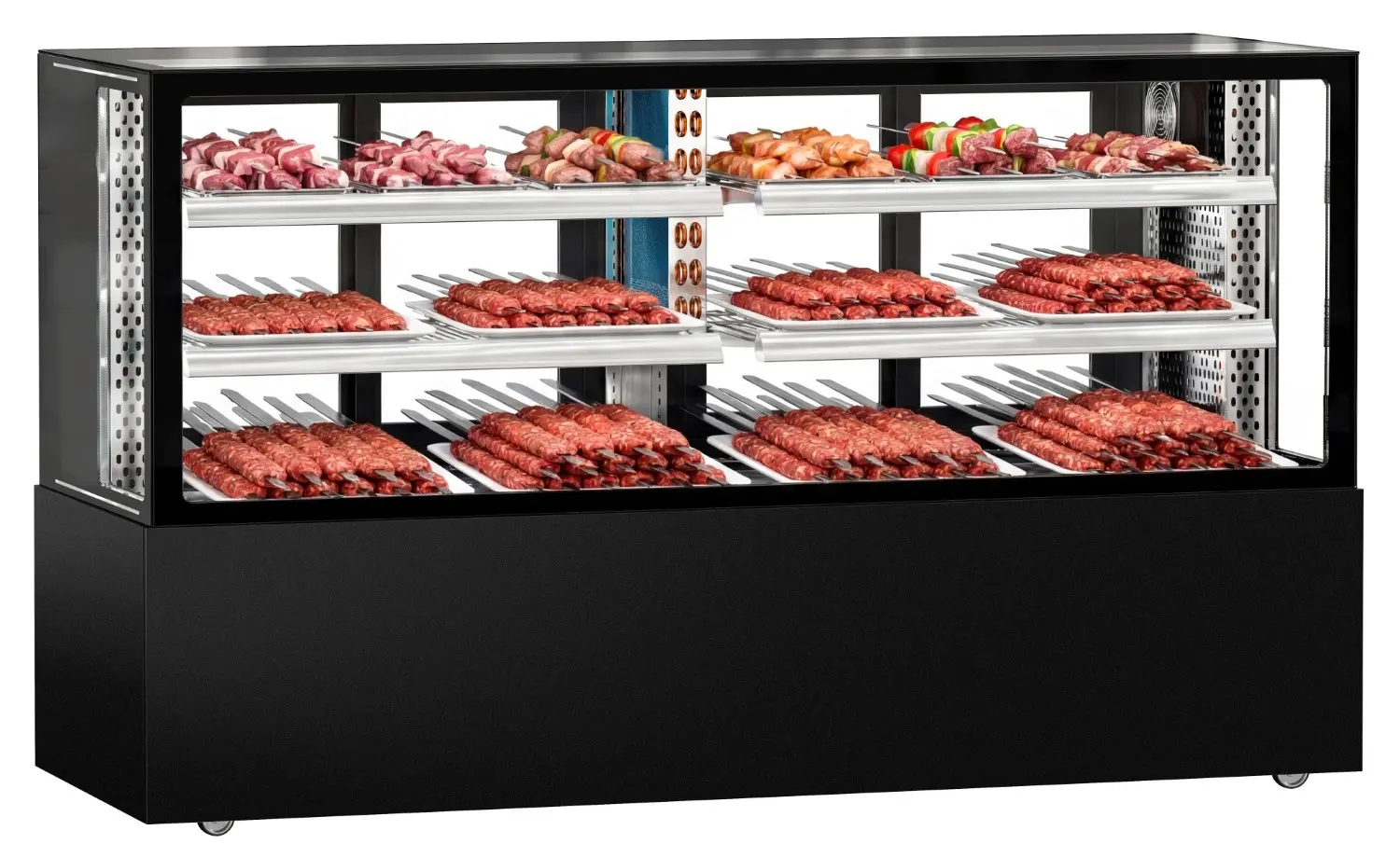 Холодильная витрина для мяса GGM Gastro KTFG207SM (Black)