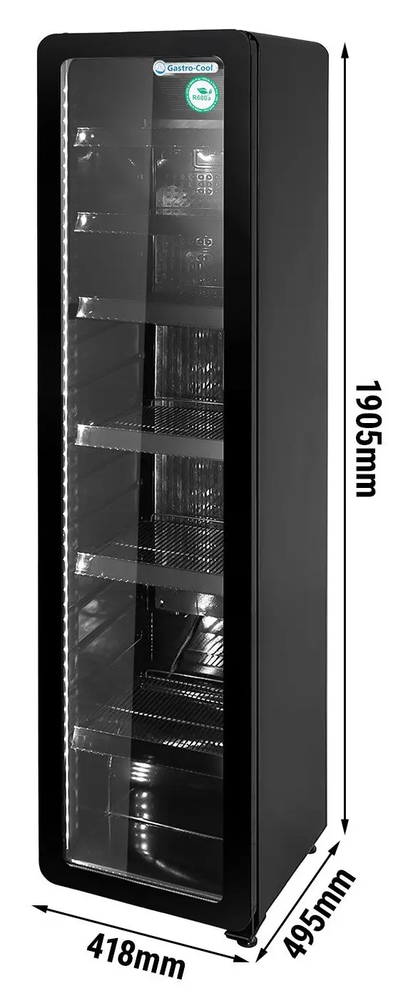 Холодильная витрина для напитков GGM Gastro-Cool GK1552UB (Black) - 8