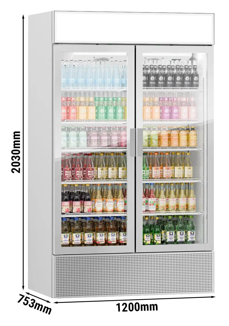Vitrina frigorifica pentru bauturi GGM Gastro GK1200UG (Grey) - 12