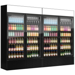 Vitrina frigorifica pentru bauturi GGM Gastro GK1200US#2 (Black)