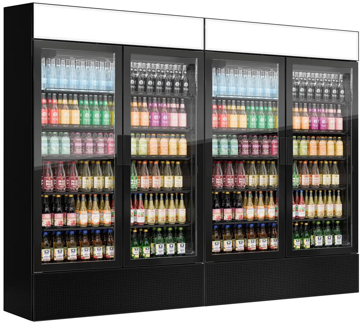 Vitrina frigorifica pentru bauturi GGM Gastro GK1200US#2 (Black)