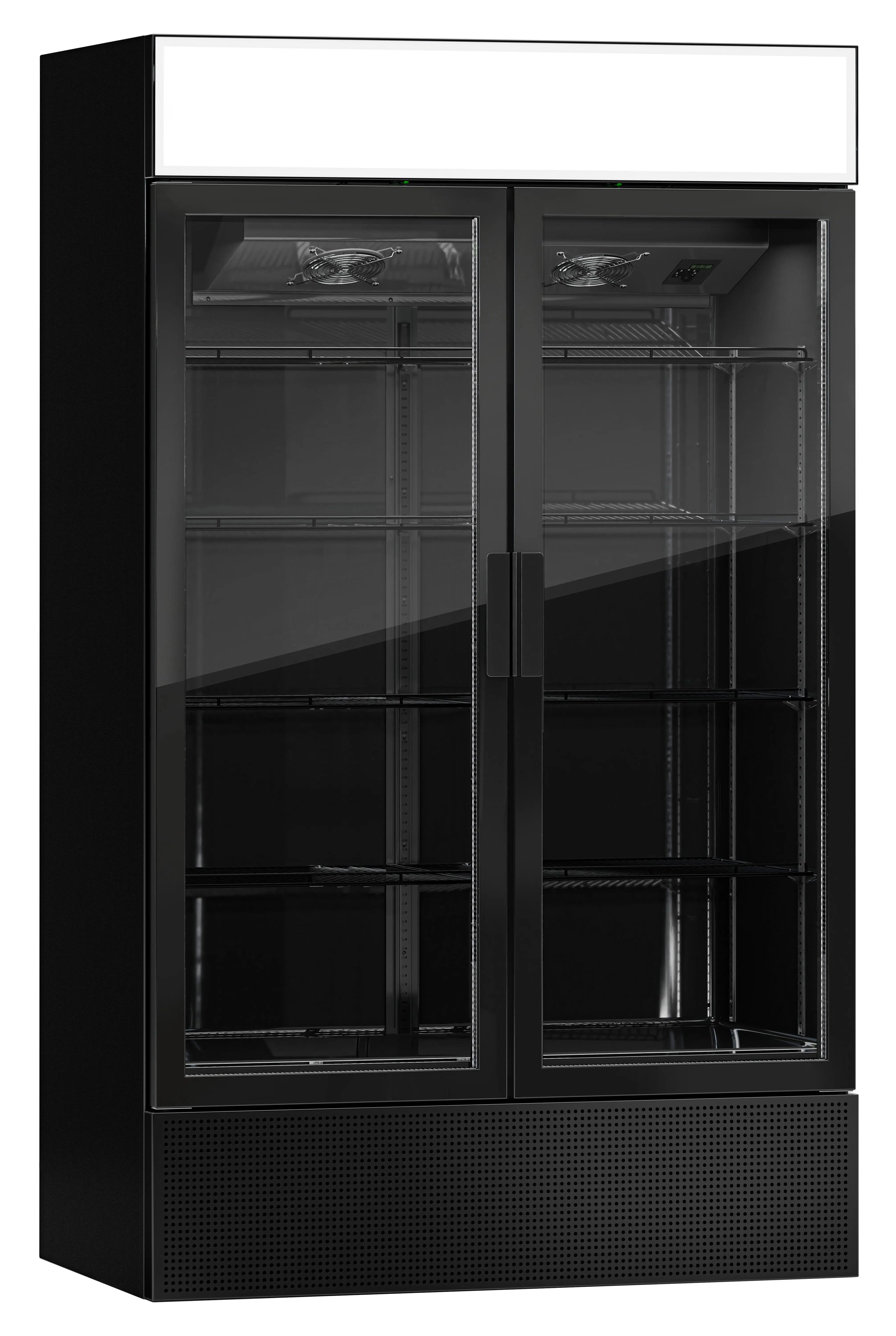 Холодильная витрина для напитков GGM Gastro GK1200US (Black) - 3