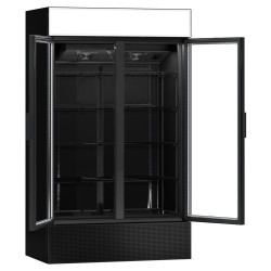 Холодильная витрина для напитков GGM Gastro GK1200US (Black) Thumb
