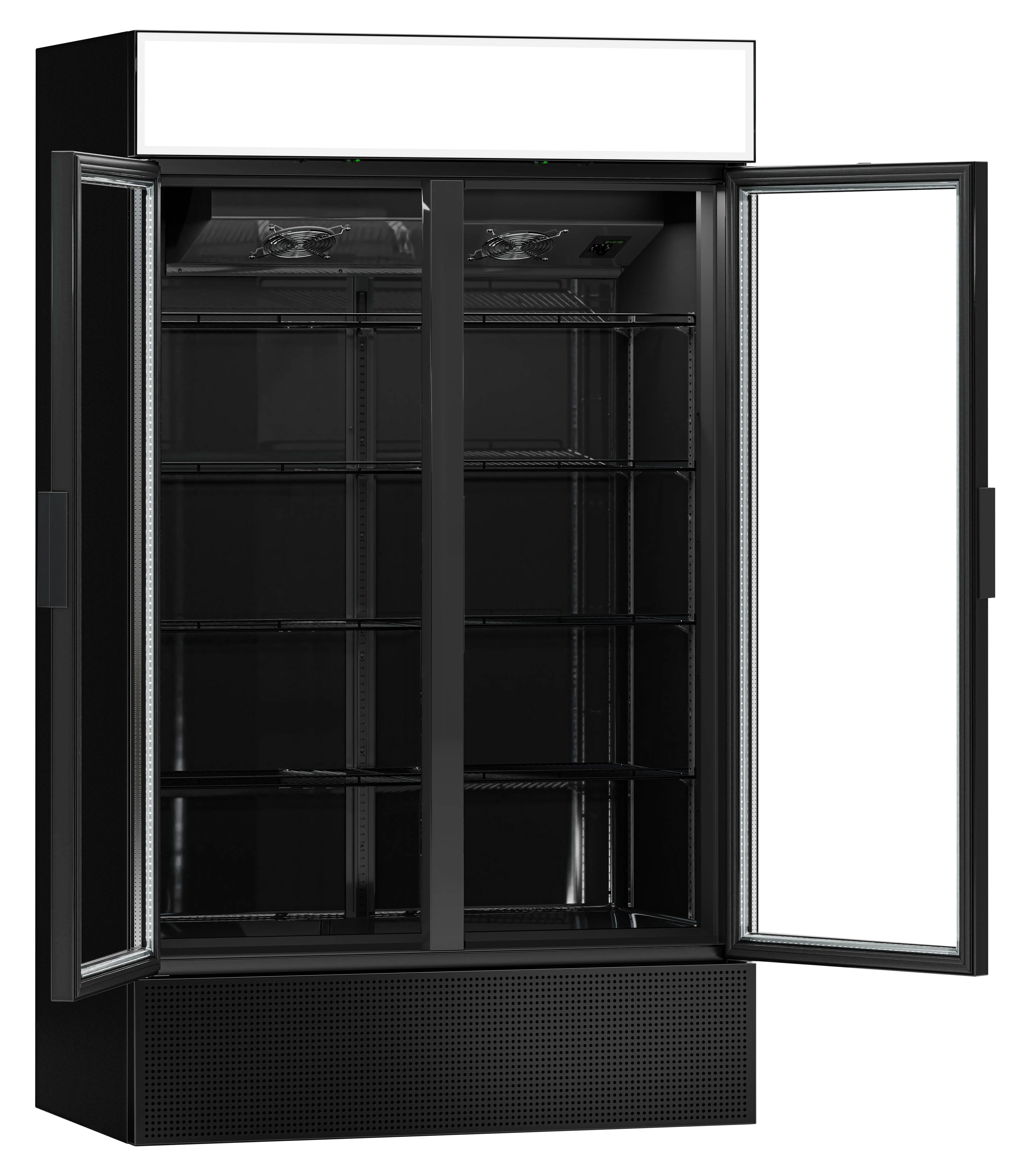 Холодильная витрина для напитков GGM Gastro GK1200US (Black) - 4