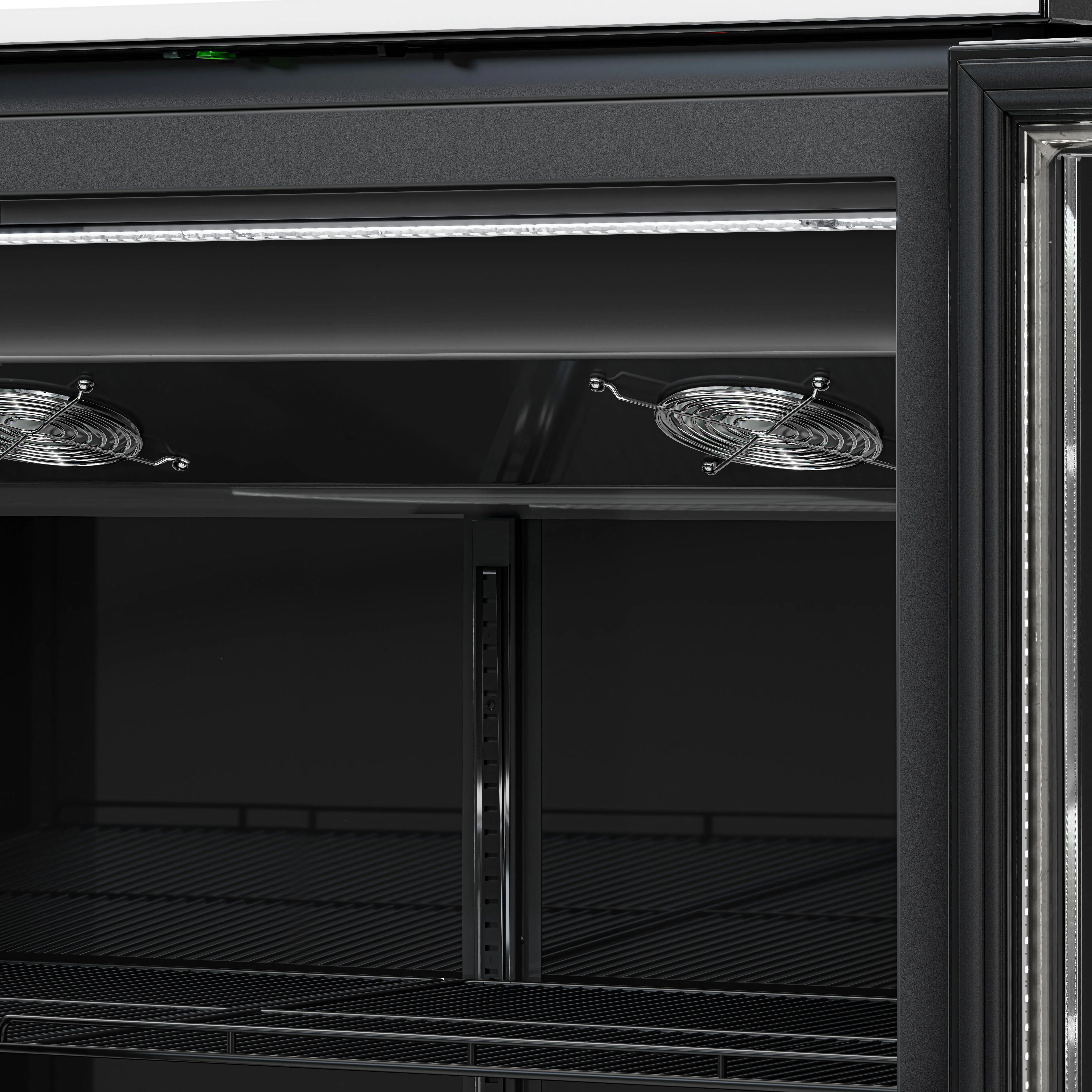 Холодильная витрина для напитков GGM Gastro GK1200US (Black) - 10