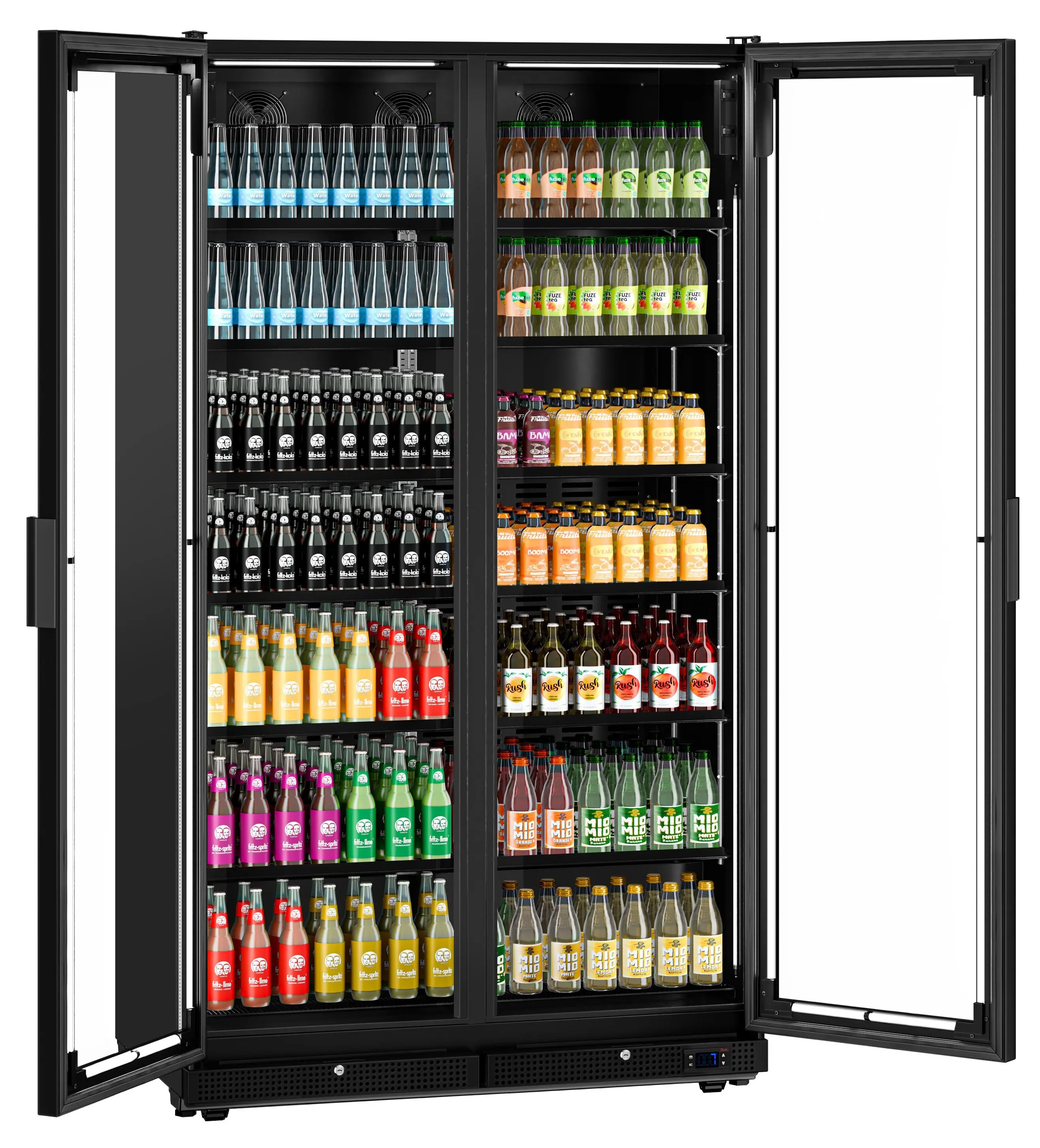 Холодильная витрина для напитков GGM Gastro GK1230UB (Black) - 2