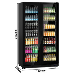 Холодильная витрина для напитков GGM Gastro GK1230UB (Black) Thumb