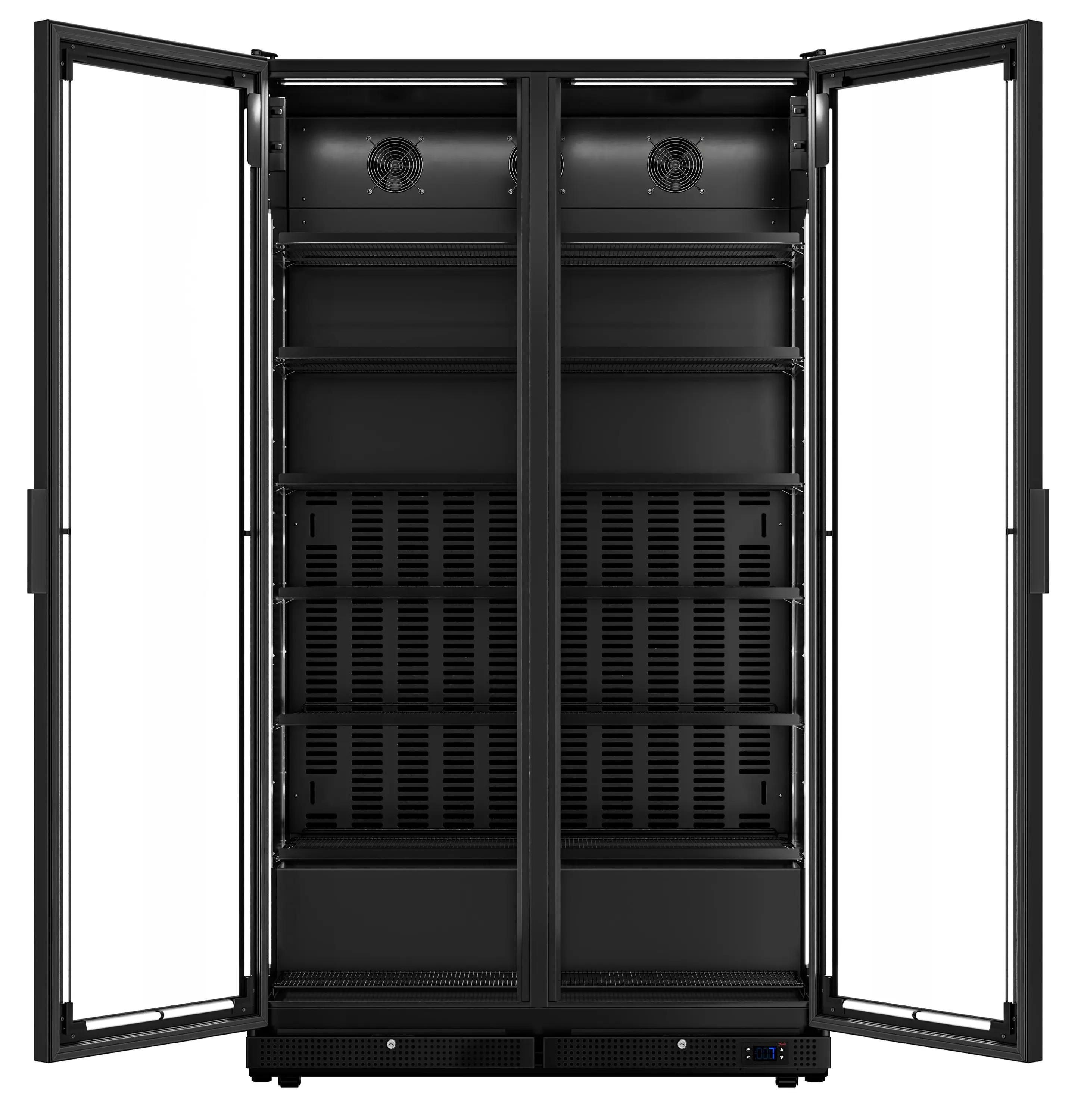 Холодильная витрина для напитков GGM Gastro GK1230UB (Black) - 5