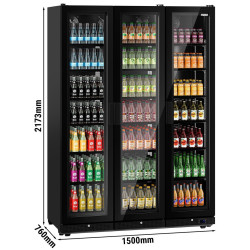 Холодильная витрина для напитков GGM Gastro GK1552UB (Black) Thumb