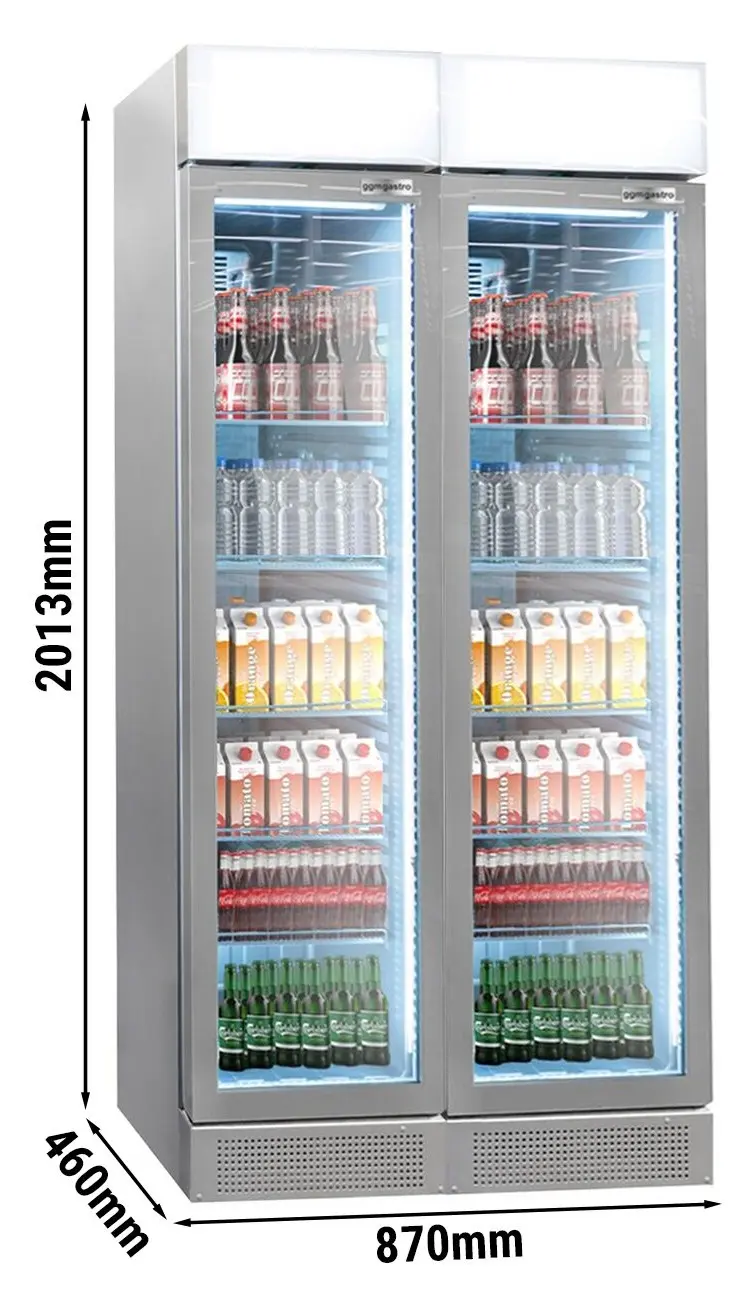 Холодильная витрина для напитков GGM Gastro GK175UG#SET2 (Grey) - 4