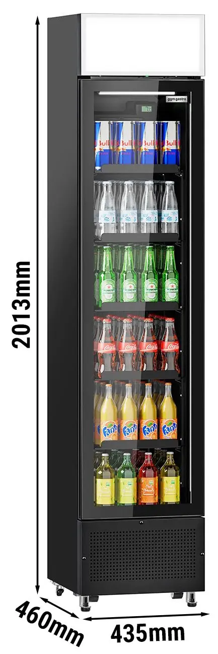 Холодильная витрина для напитков GGM Gastro GK175US (Black) - 12