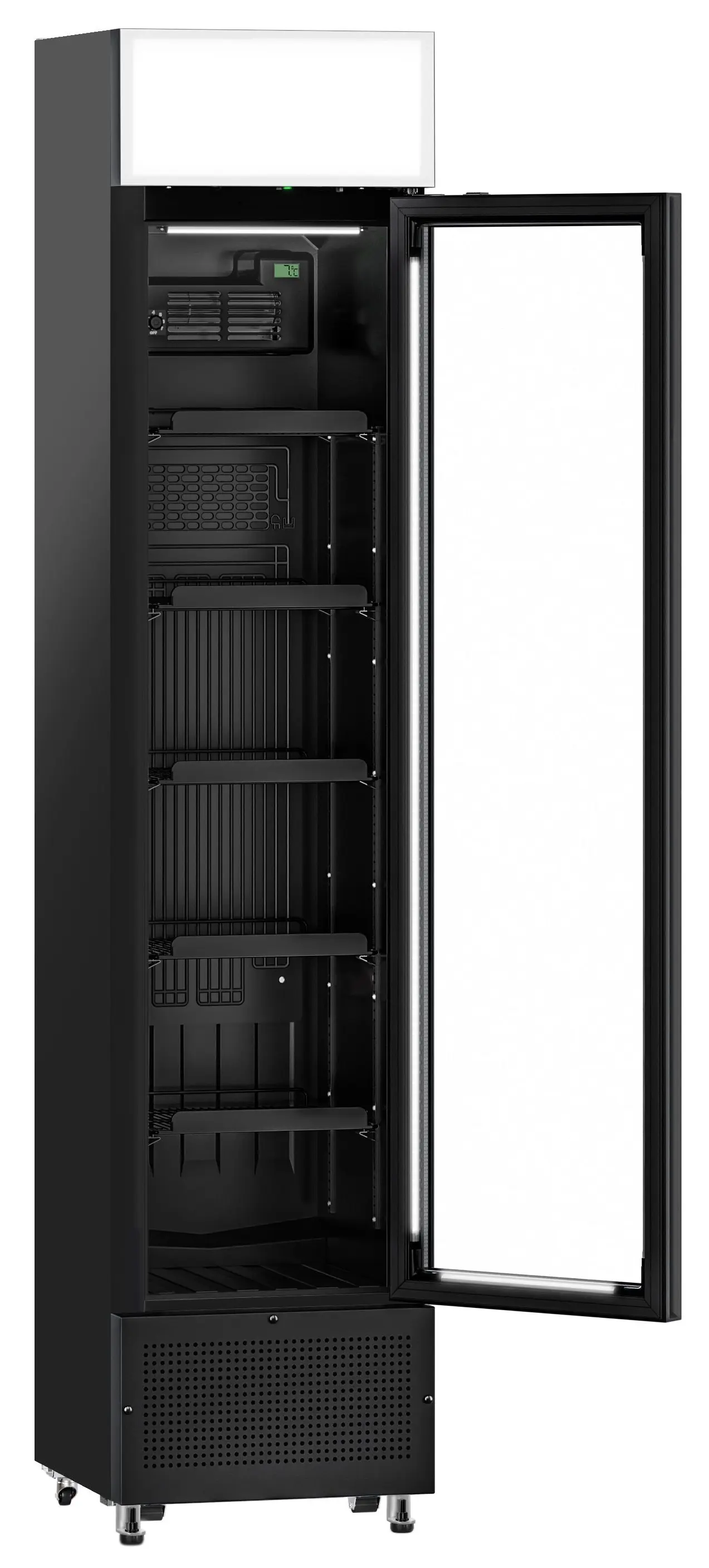 Холодильная витрина для напитков GGM Gastro GK175US (Black) - 3