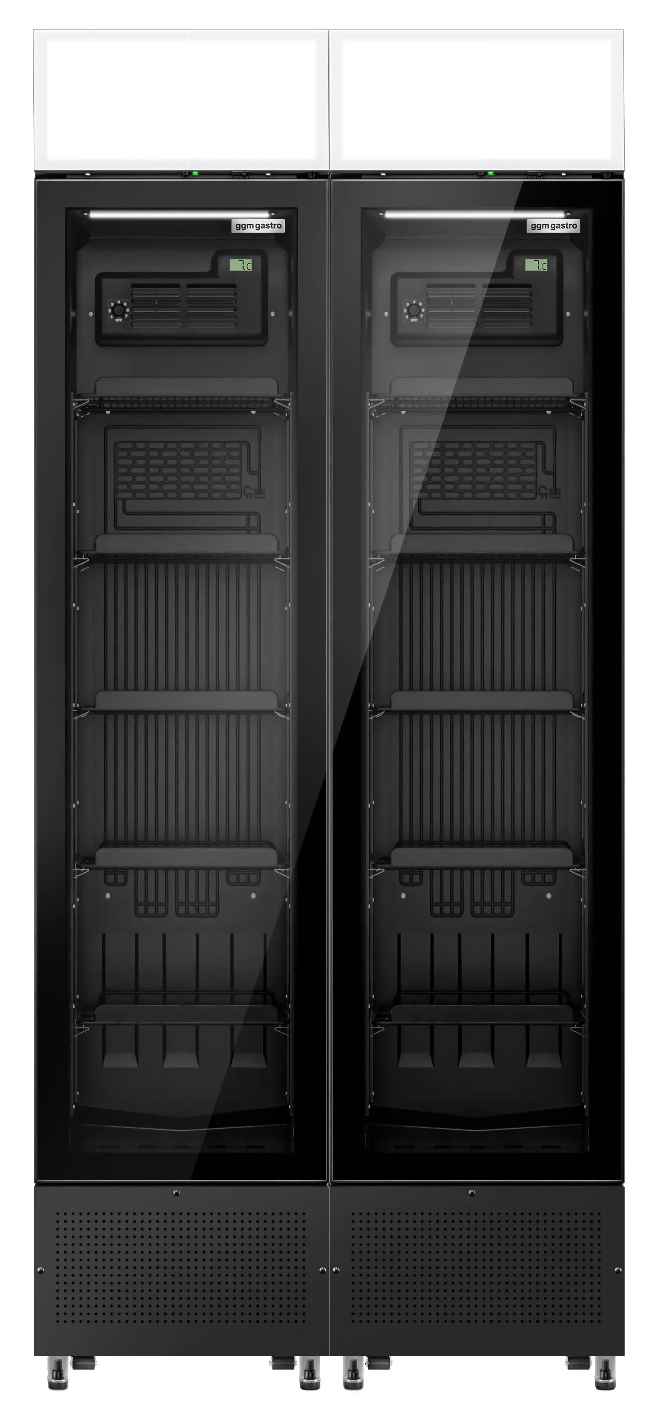 Холодильная витрина для напитков GGM Gastro GK175US#SET2 (Black) - 5