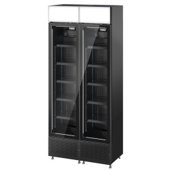 Холодильная витрина для напитков GGM Gastro GK175US#SET2 (Black) Thumb