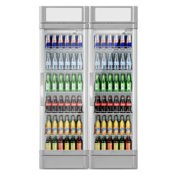 Vitrina frigorifica pentru bauturi GGM Gastro GK374UEG#SET2 (White/Grey) Thumb