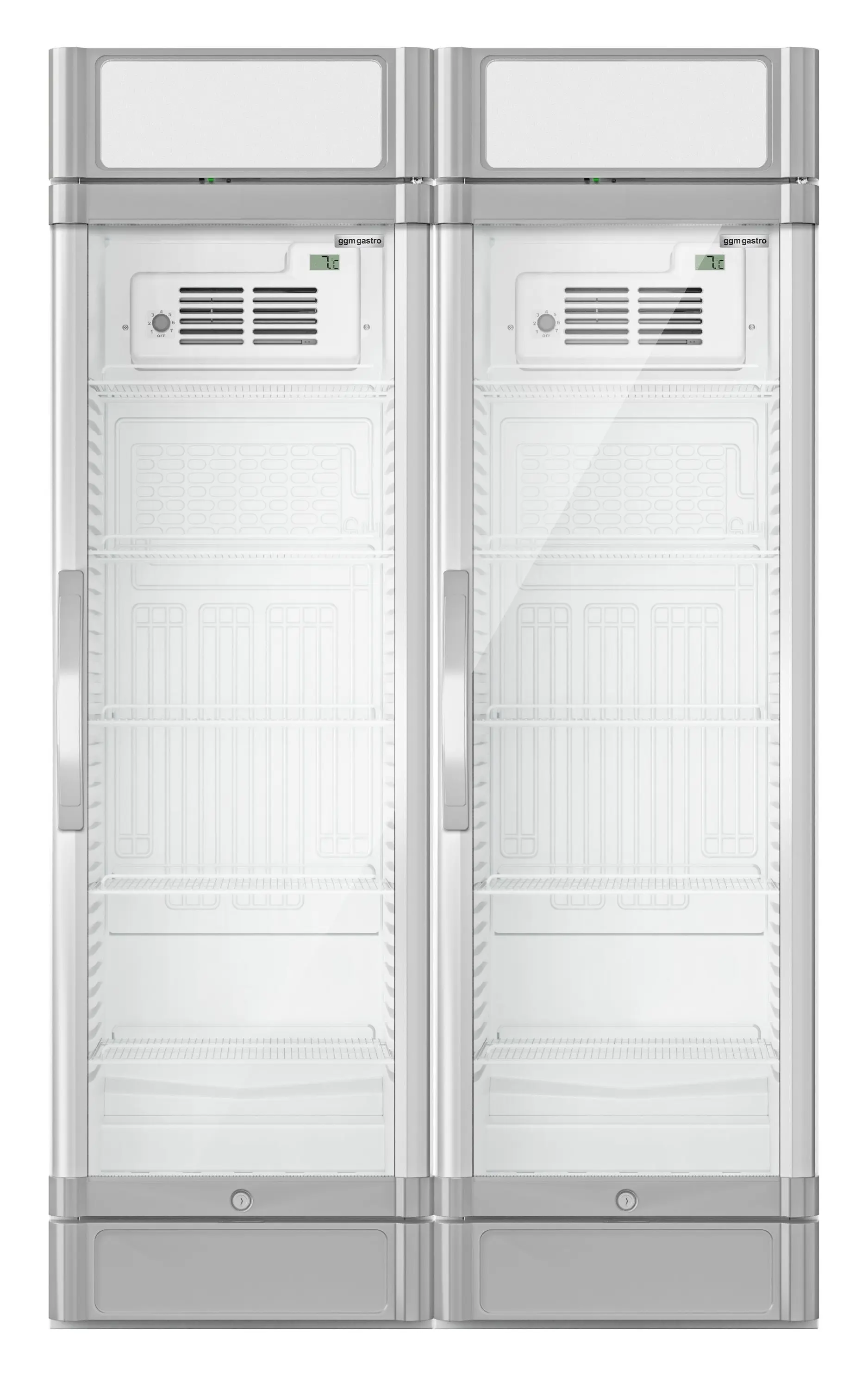 Vitrina frigorifica pentru bauturi GGM Gastro GK374UEG#SET2 (White/Grey) - 5