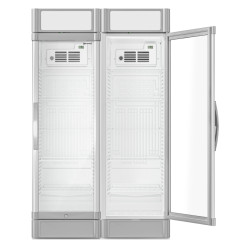 Vitrina frigorifica pentru bauturi GGM Gastro GK374UEG#SET2 (White/Grey) Thumb