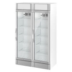 Vitrina frigorifica pentru bauturi GGM Gastro GK374UEG#SET2 (White/Grey) Thumb