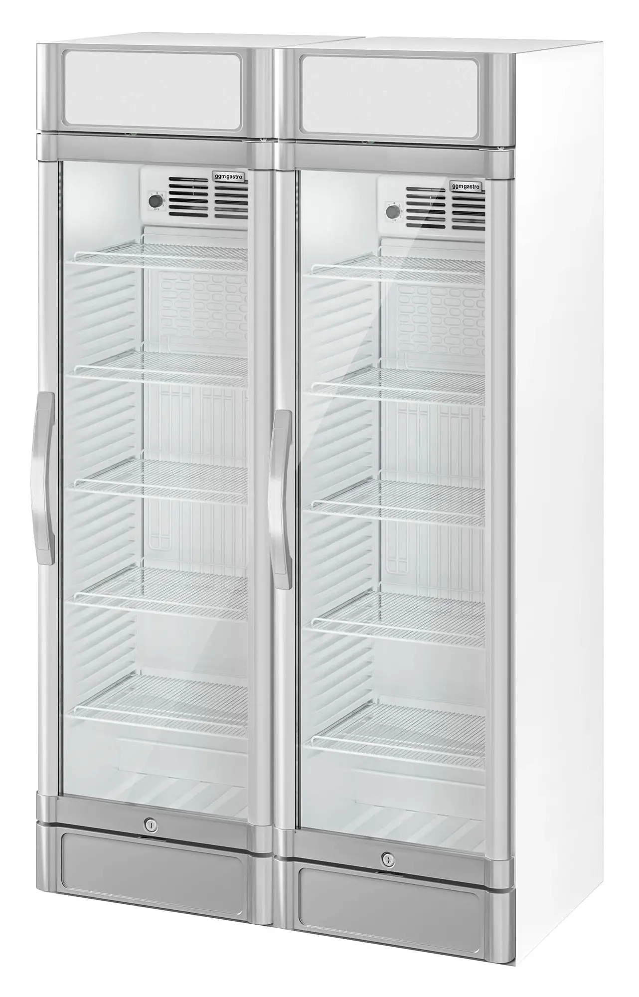 Vitrina frigorifica pentru bauturi GGM Gastro GK374UEG#SET2 (White/Grey) - 7