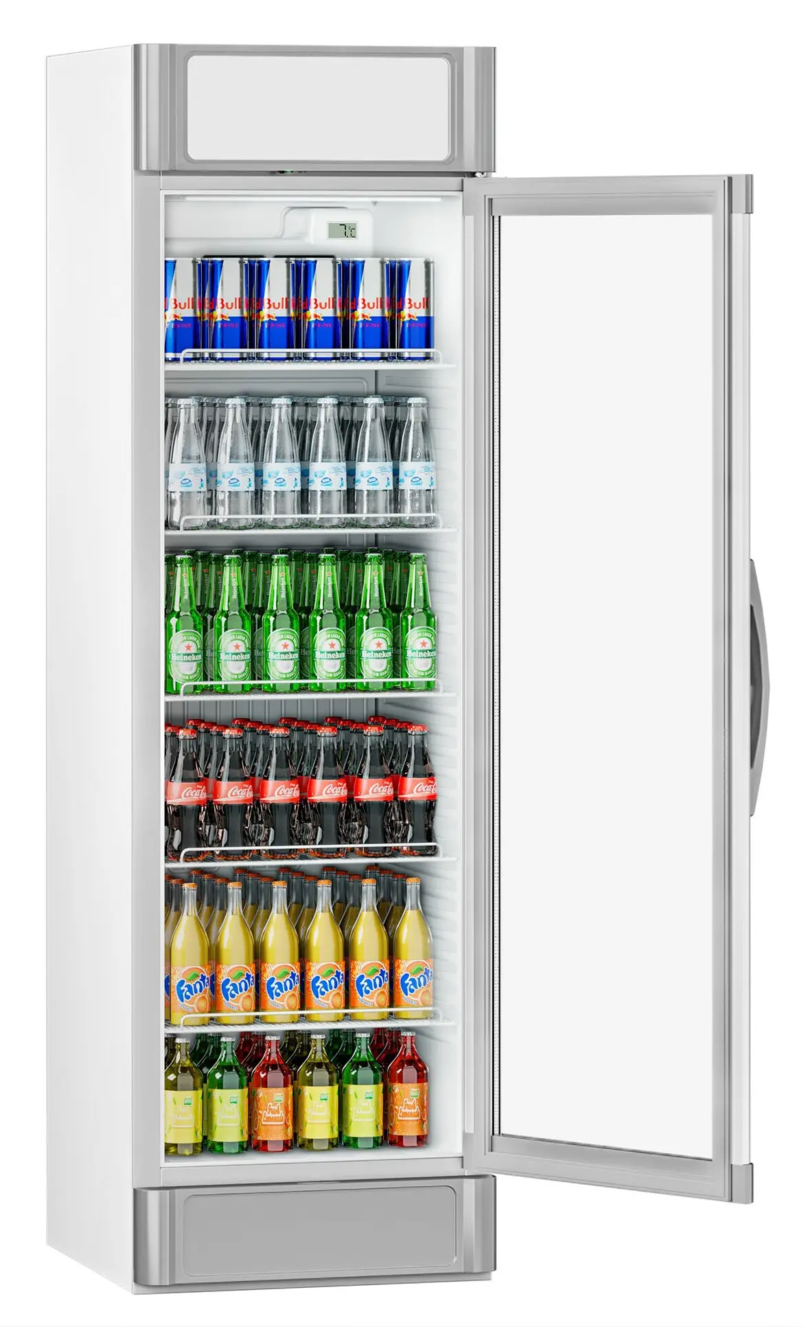 Vitrina frigorifica pentru bauturi GGM Gastro GK374UEG (White/Grey) - 2