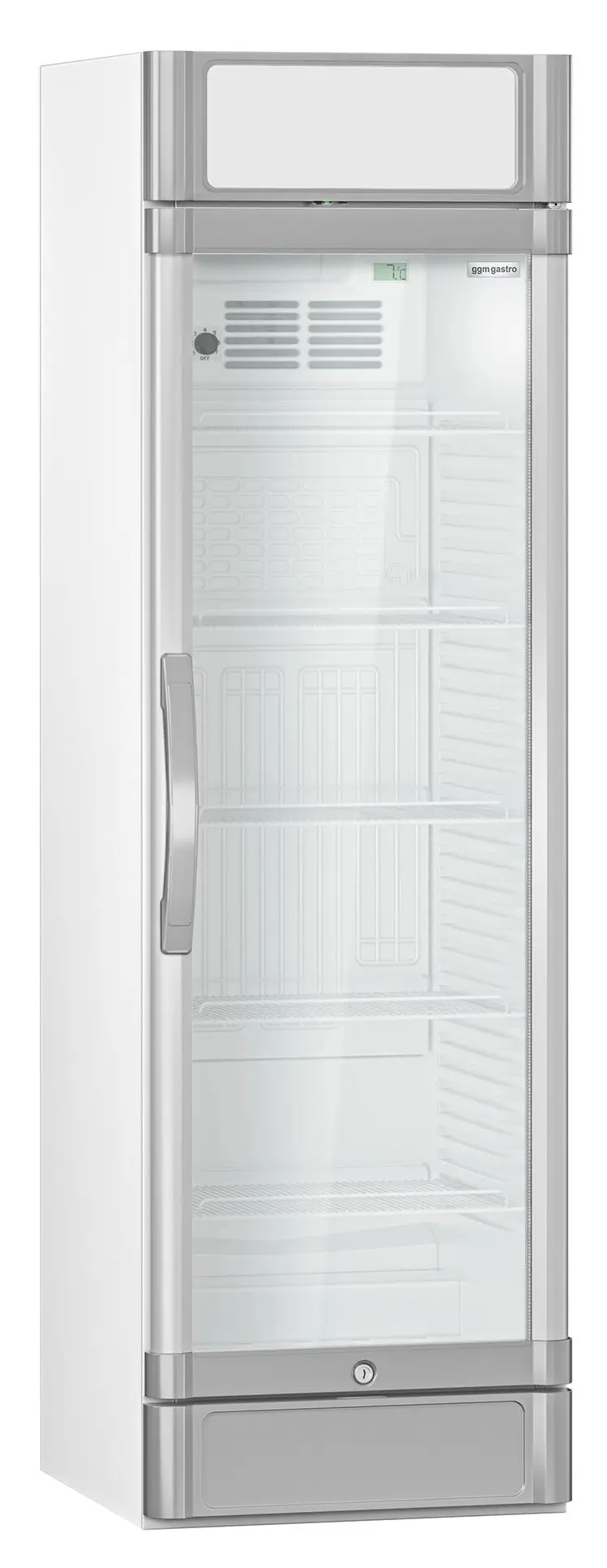 Vitrina frigorifica pentru bauturi GGM Gastro GK374UEG (White/Grey) - 3