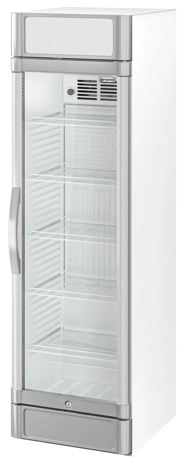 Vitrina frigorifica pentru bauturi GGM Gastro GK374UEG (White/Grey) - 7