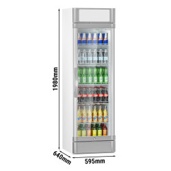 Vitrina frigorifica pentru bauturi GGM Gastro GK374UEG (White/Grey) Thumb