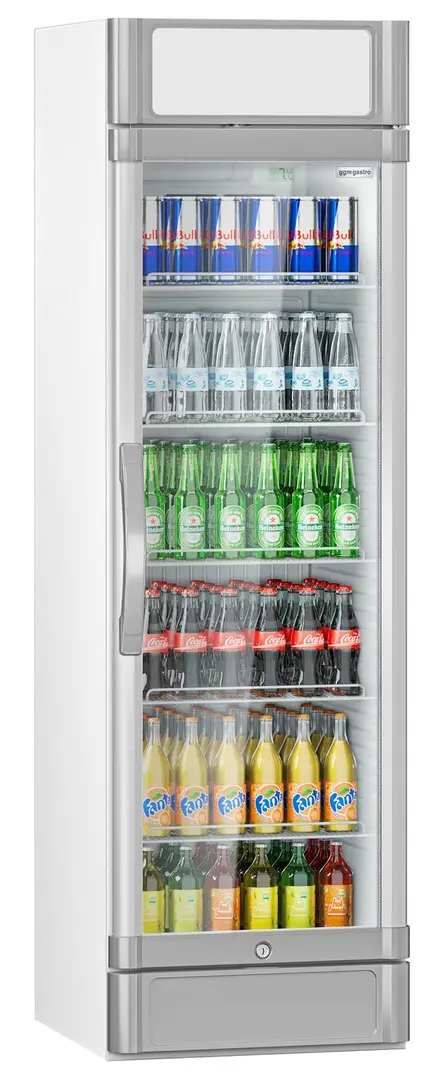 Vitrina frigorifica pentru bauturi GGM Gastro GK374UEG (White/Grey)