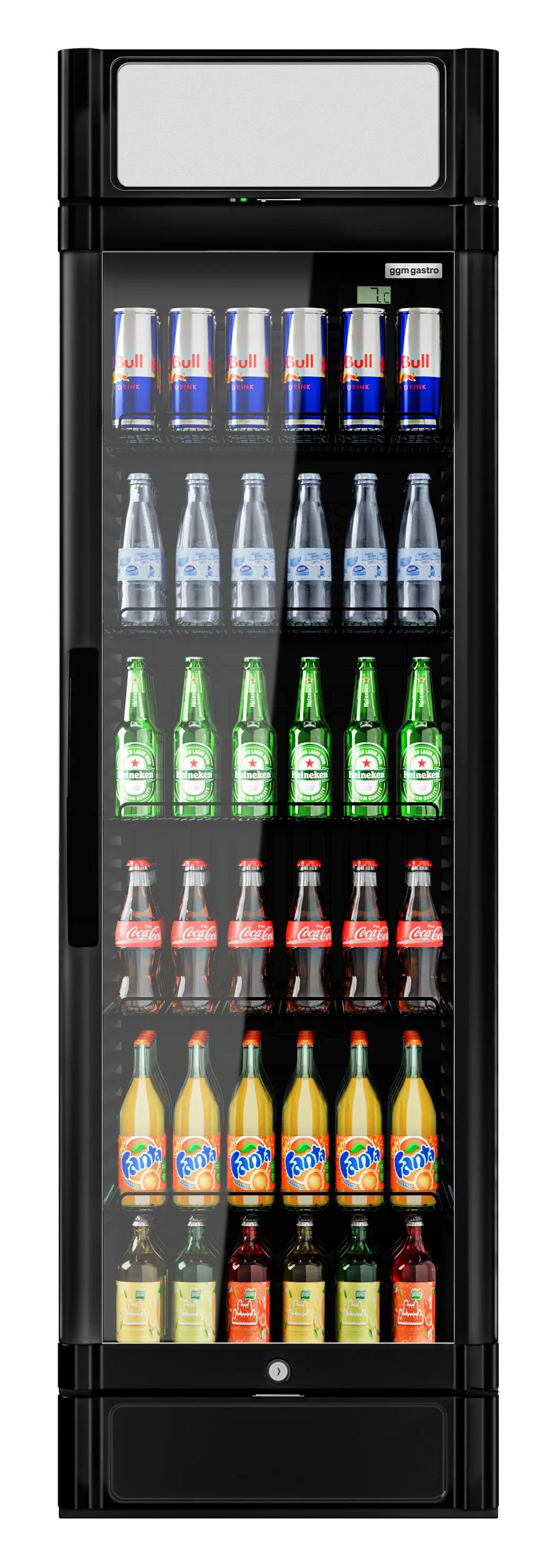 Холодильная витрина для напитков GGM Gastro GK374UES (Black) - 2