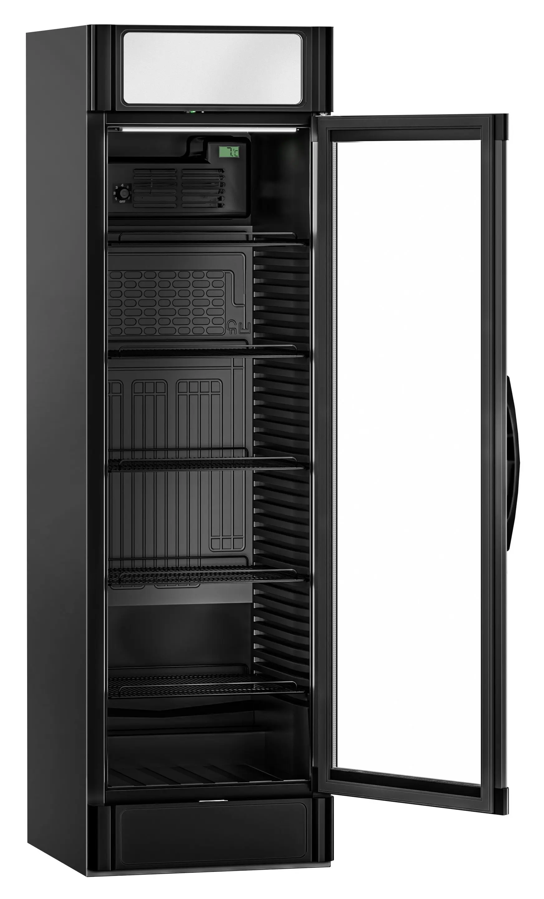 Холодильная витрина для напитков GGM Gastro GK374UES (Black) - 5