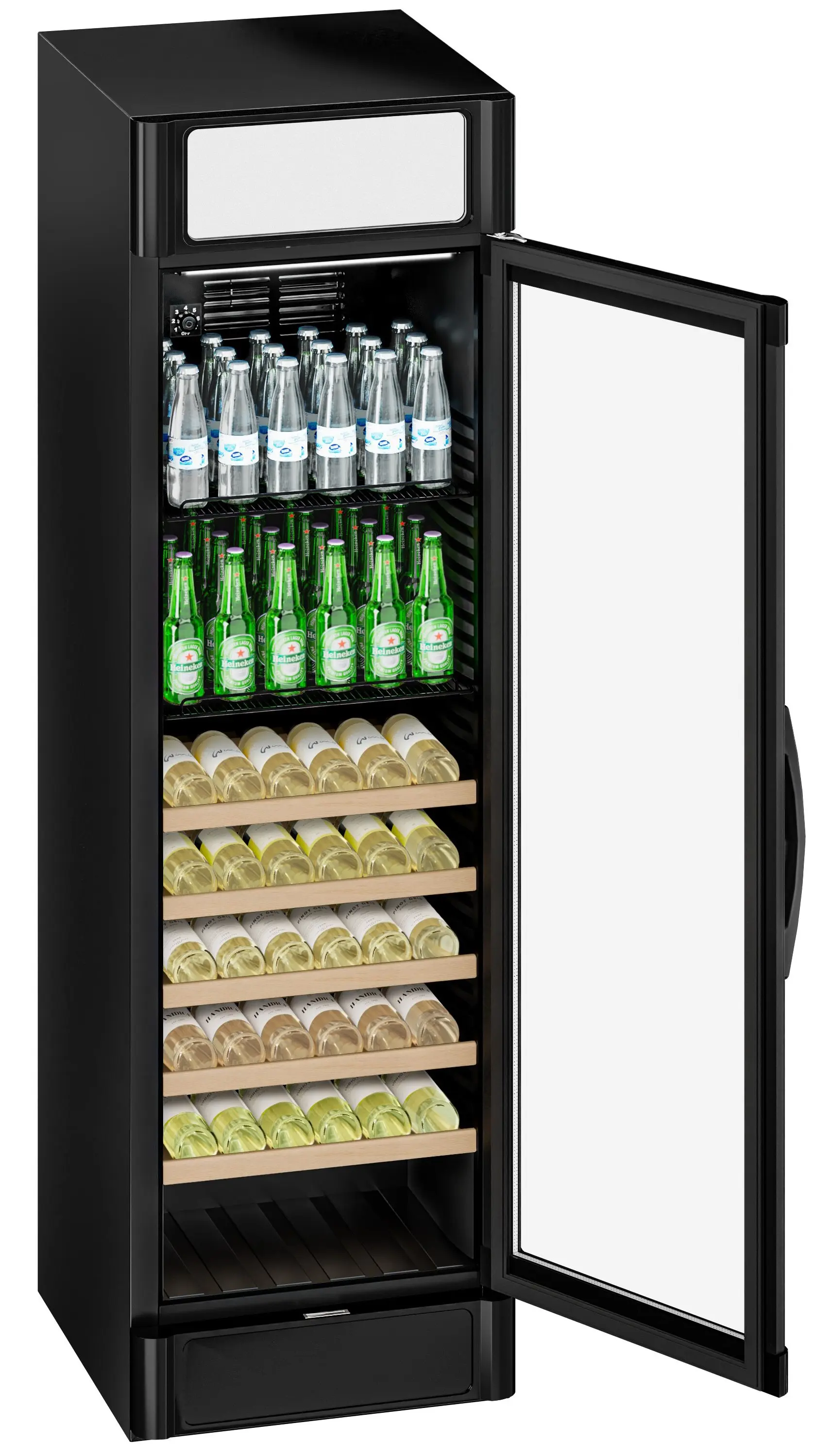 Холодильная витрина для напитков GGM Gastro GK374UES (Black) - 6