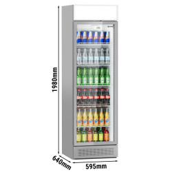Холодильная витрина для напитков GGM Gastro GK374UG (Grey) Thumb