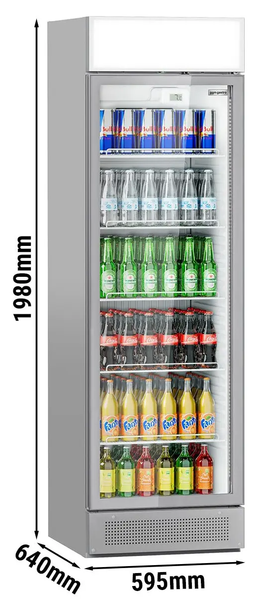 Холодильная витрина для напитков GGM Gastro GK374UG (Grey) - 13