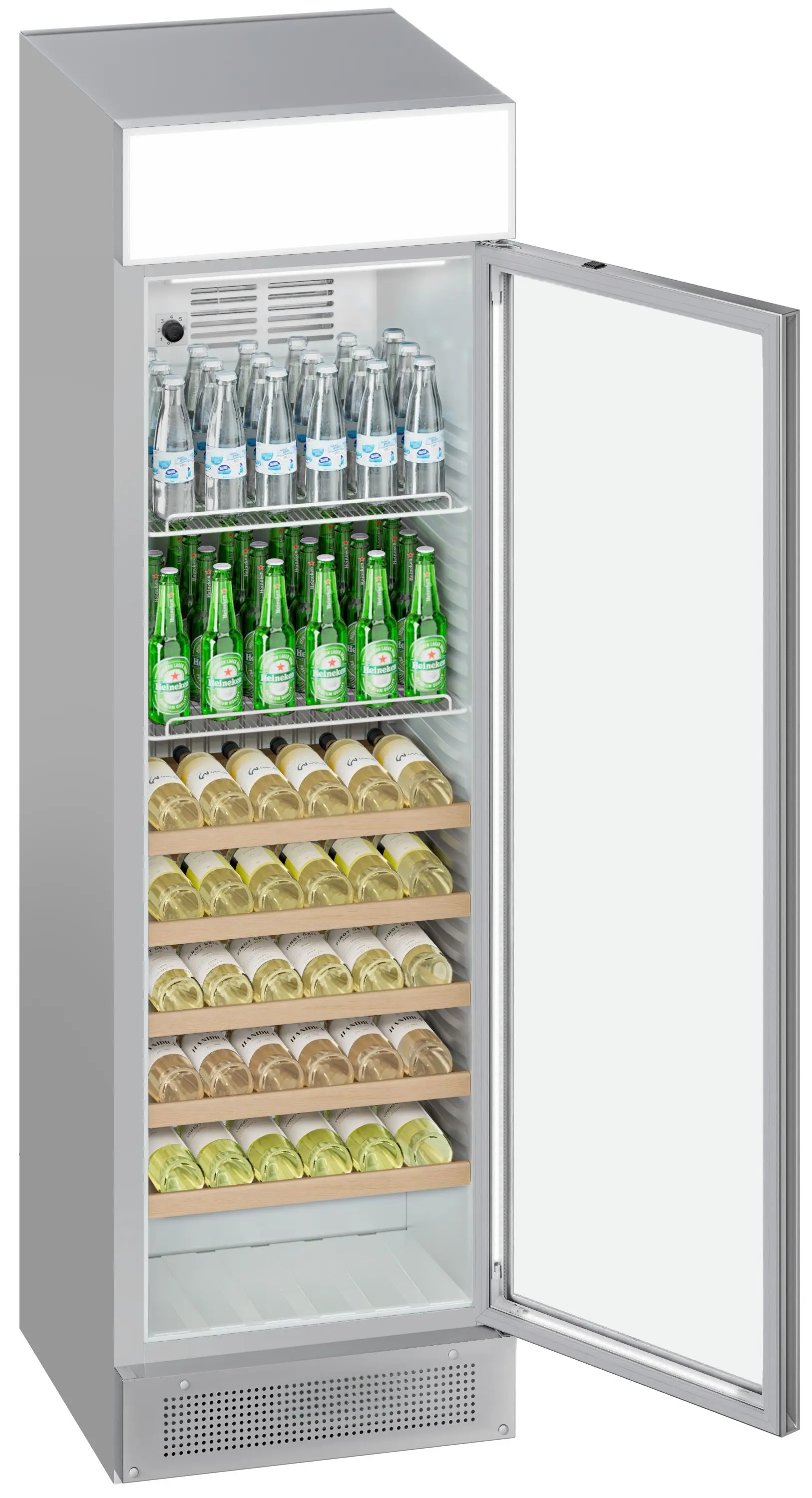 Холодильная витрина для напитков GGM Gastro GK374UG (Grey) - 8