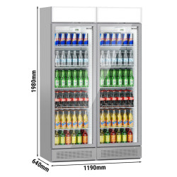 Холодильная витрина для напитков GGM Gastro GK374UG#SET2 (Silver) Thumb