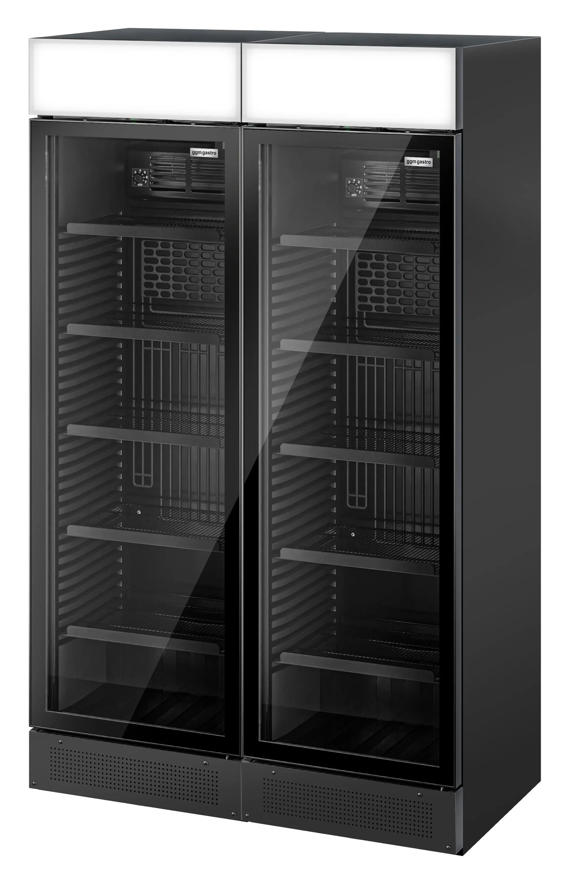 Холодильная витрина для напитков GGM Gastro GK374US#SET2 (Black) - 6