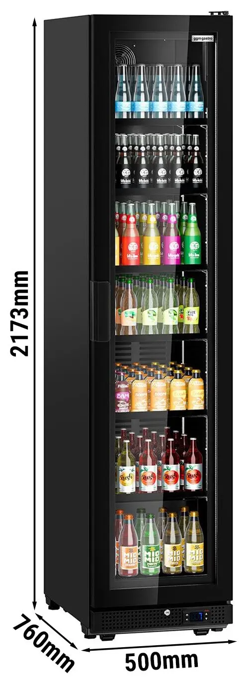 Холодильная витрина для напитков GGM Gastro GK463UB (Black) - 12