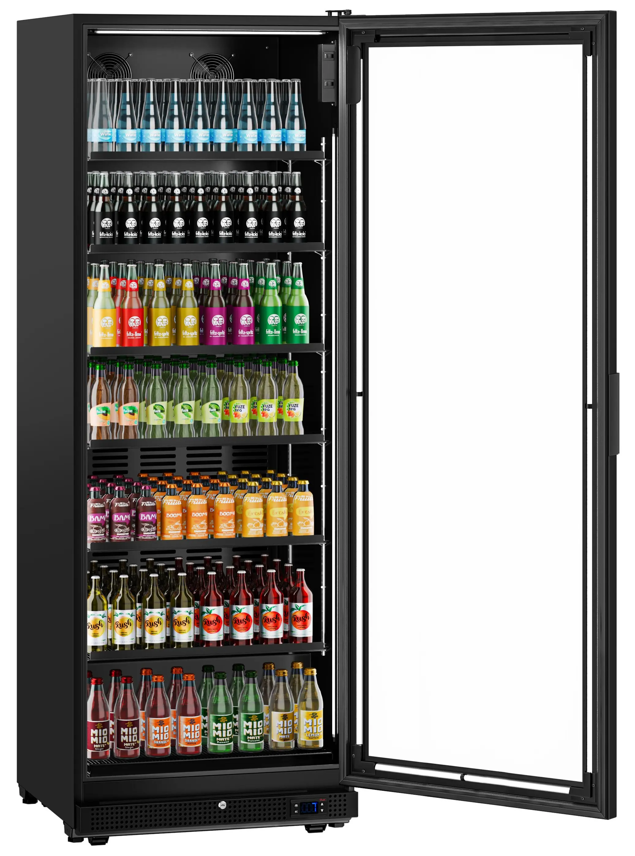 Холодильная витрина для напитков GGM Gastro GK739UB (Black) - 2