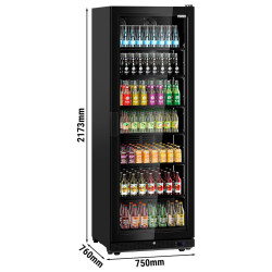 Холодильная витрина для напитков GGM Gastro GK739UB (Black) Thumb