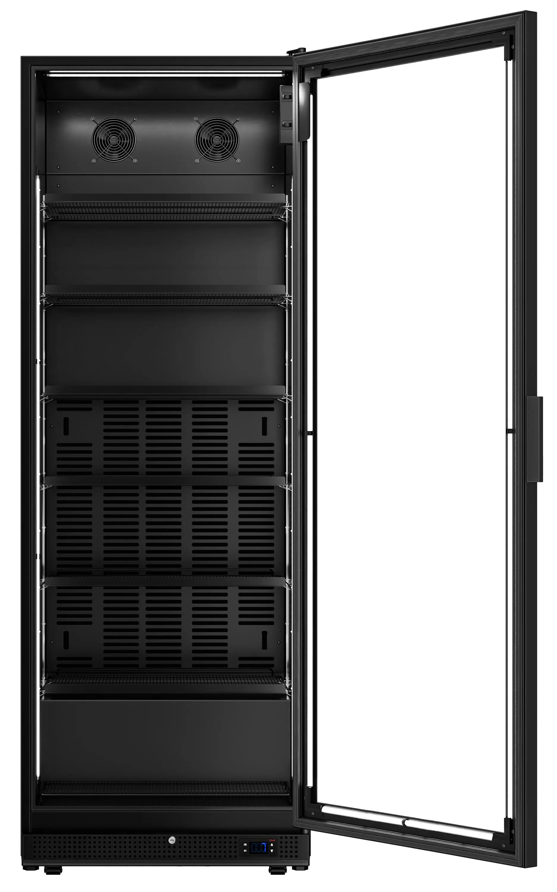 Холодильная витрина для напитков GGM Gastro GK739UB (Black) - 5