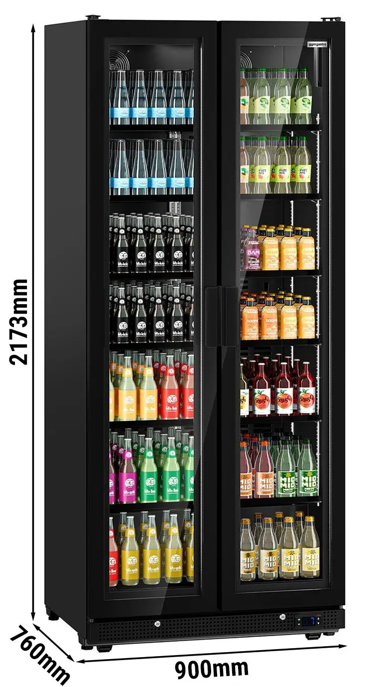 Холодильная витрина для напитков GGM Gastro GK898UB (Black) - 13
