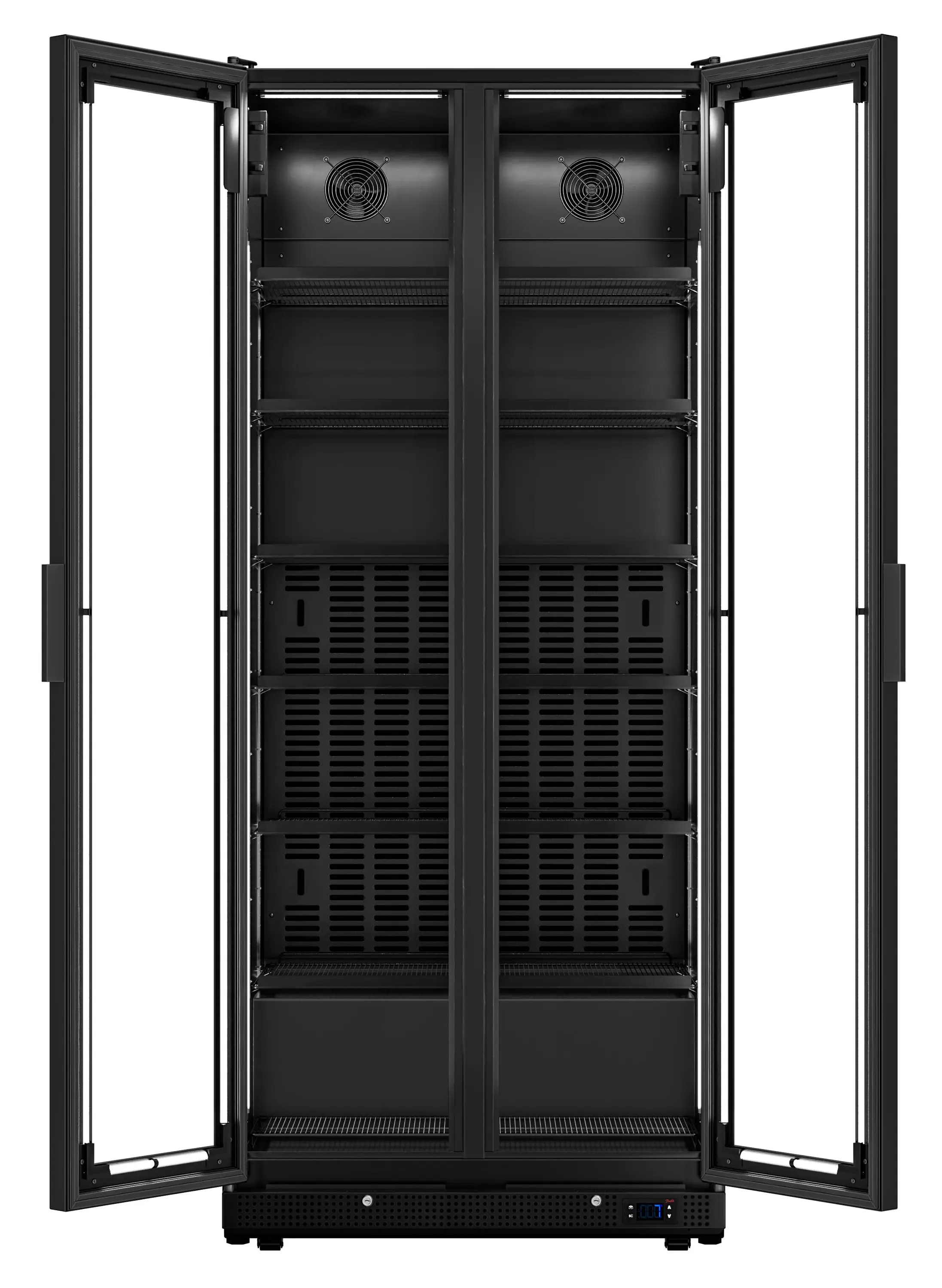 Холодильная витрина для напитков GGM Gastro GK898UB (Black) - 5