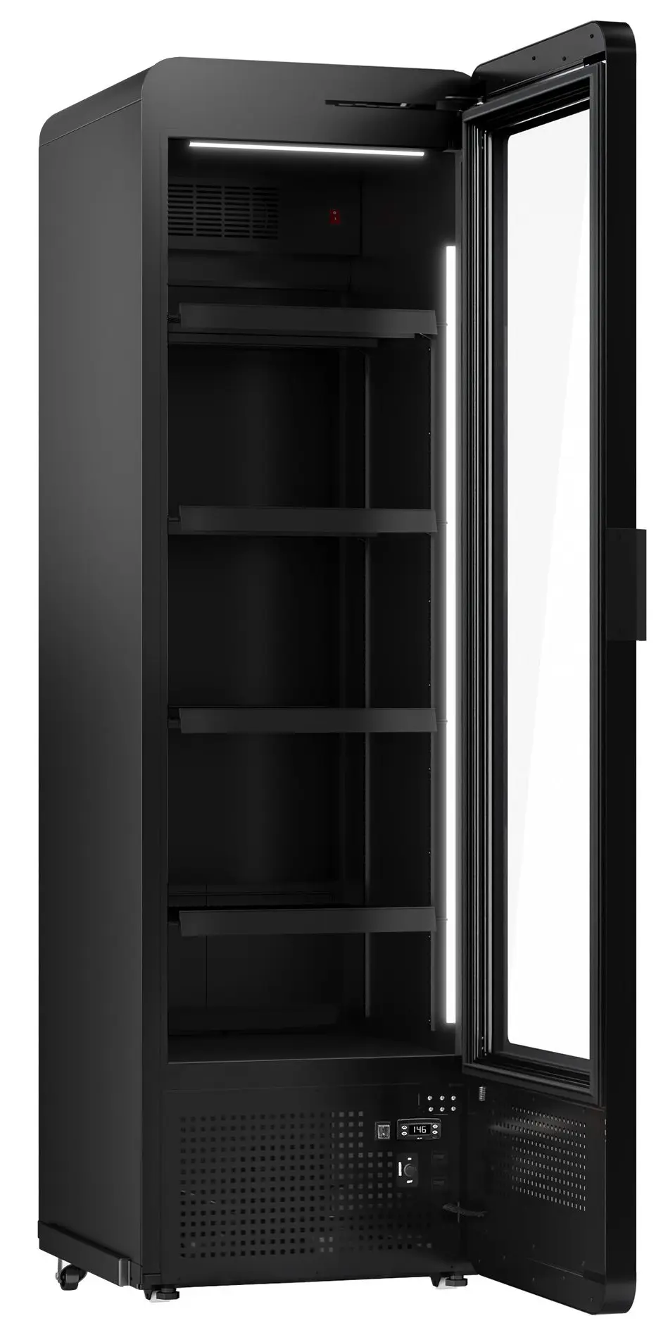 Холодильная витрина для напитков GGM Gastro GKE550LED RGB (Black) - 3